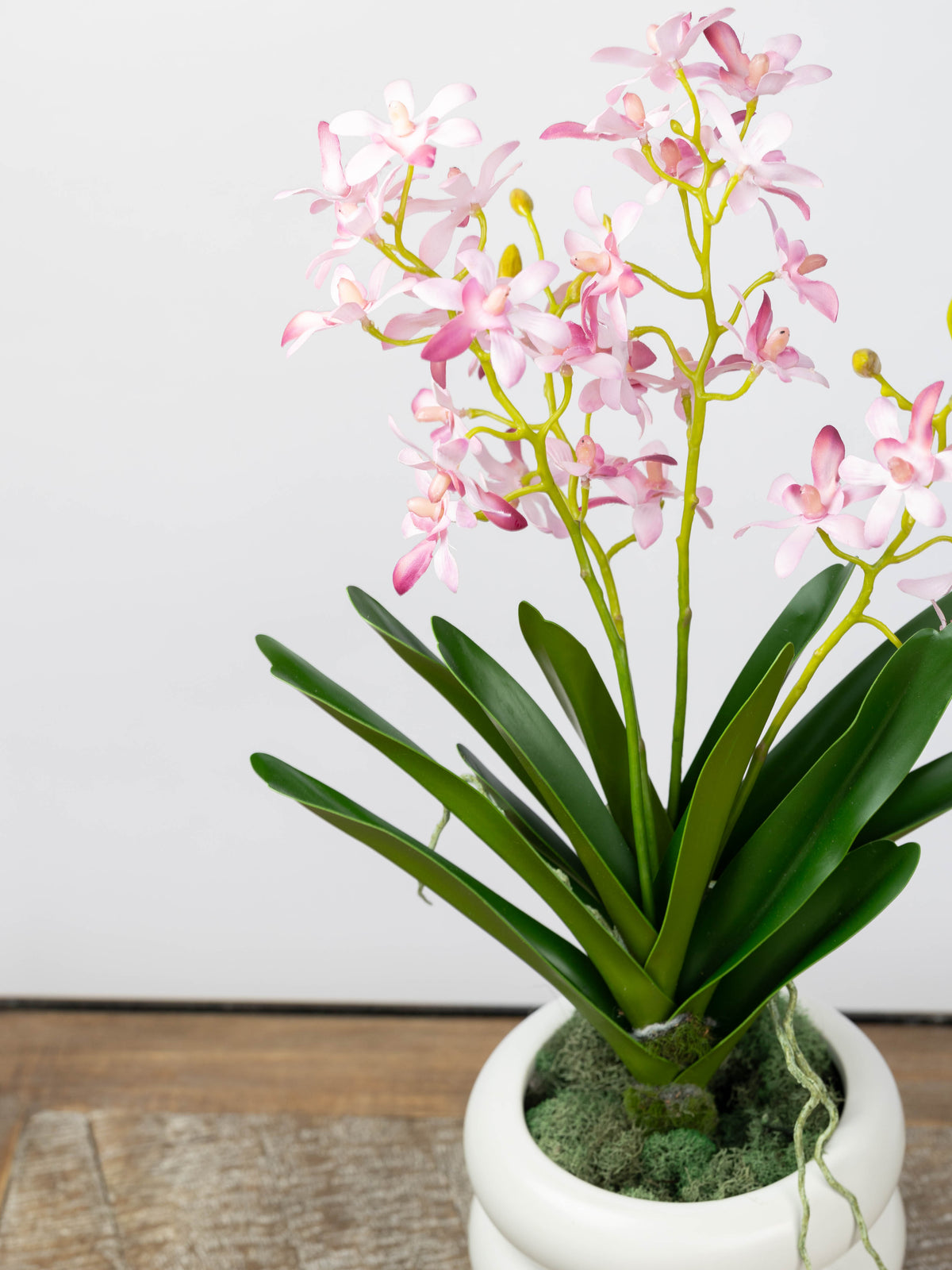 Artificial Vanda Orchid stem in Pink