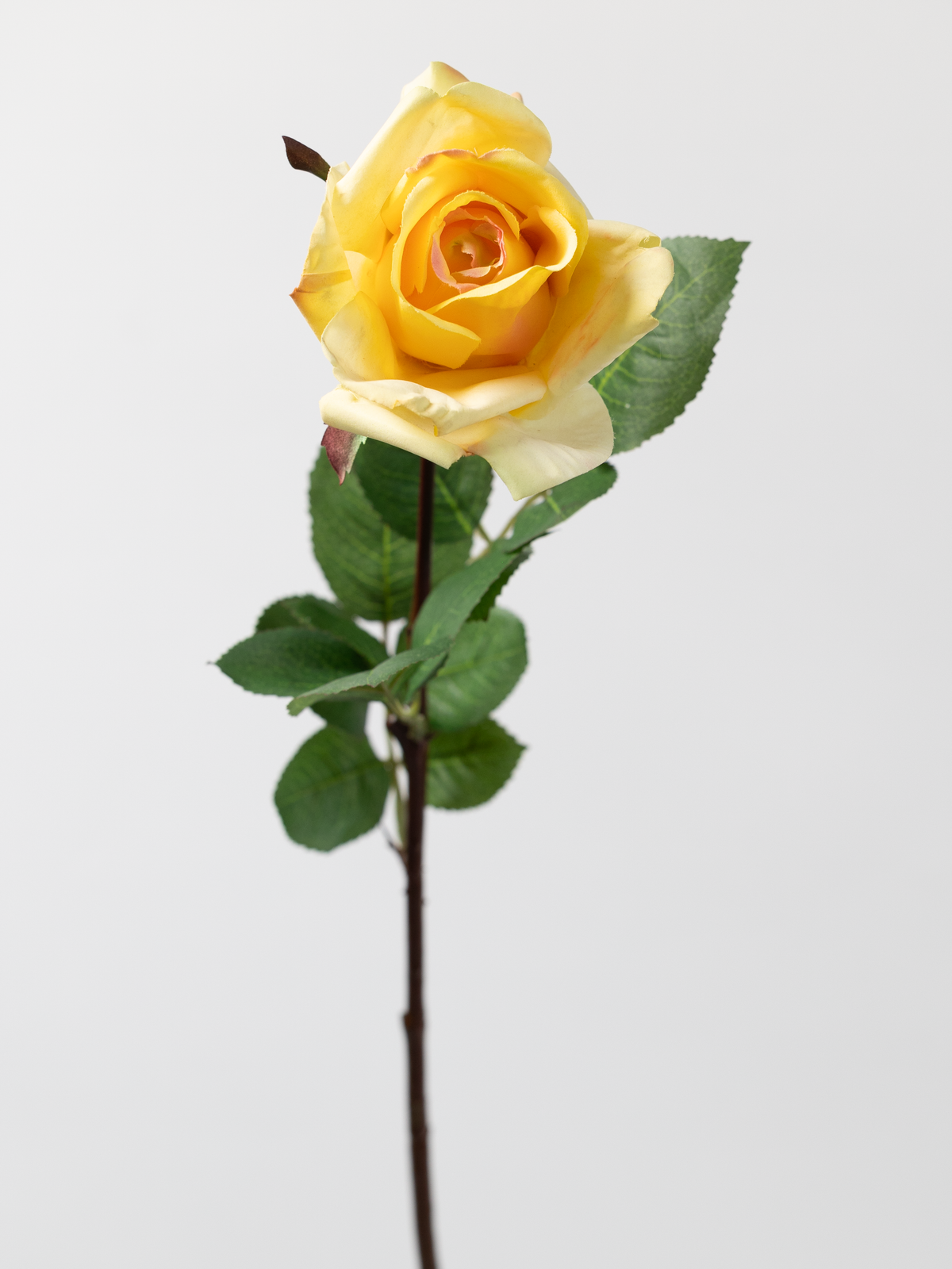 Artificial Rose in Yellow