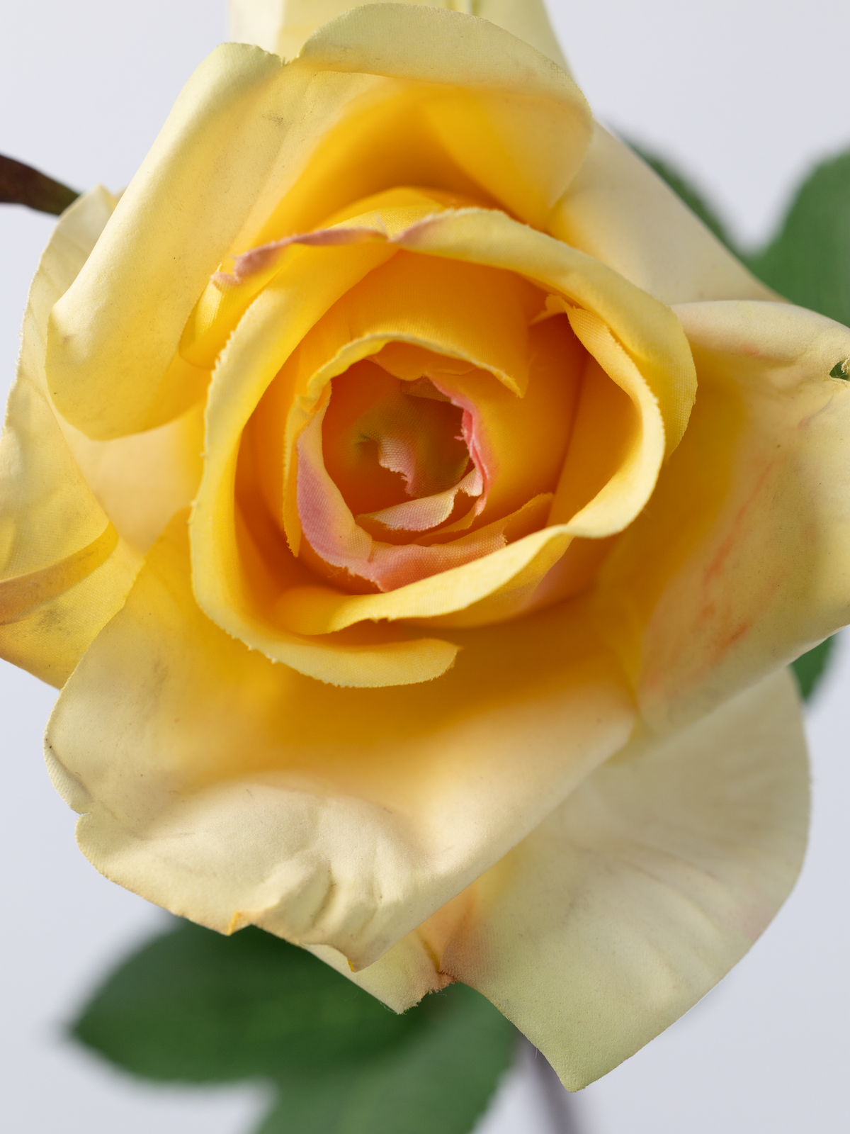 Artificial Rose in Yellow