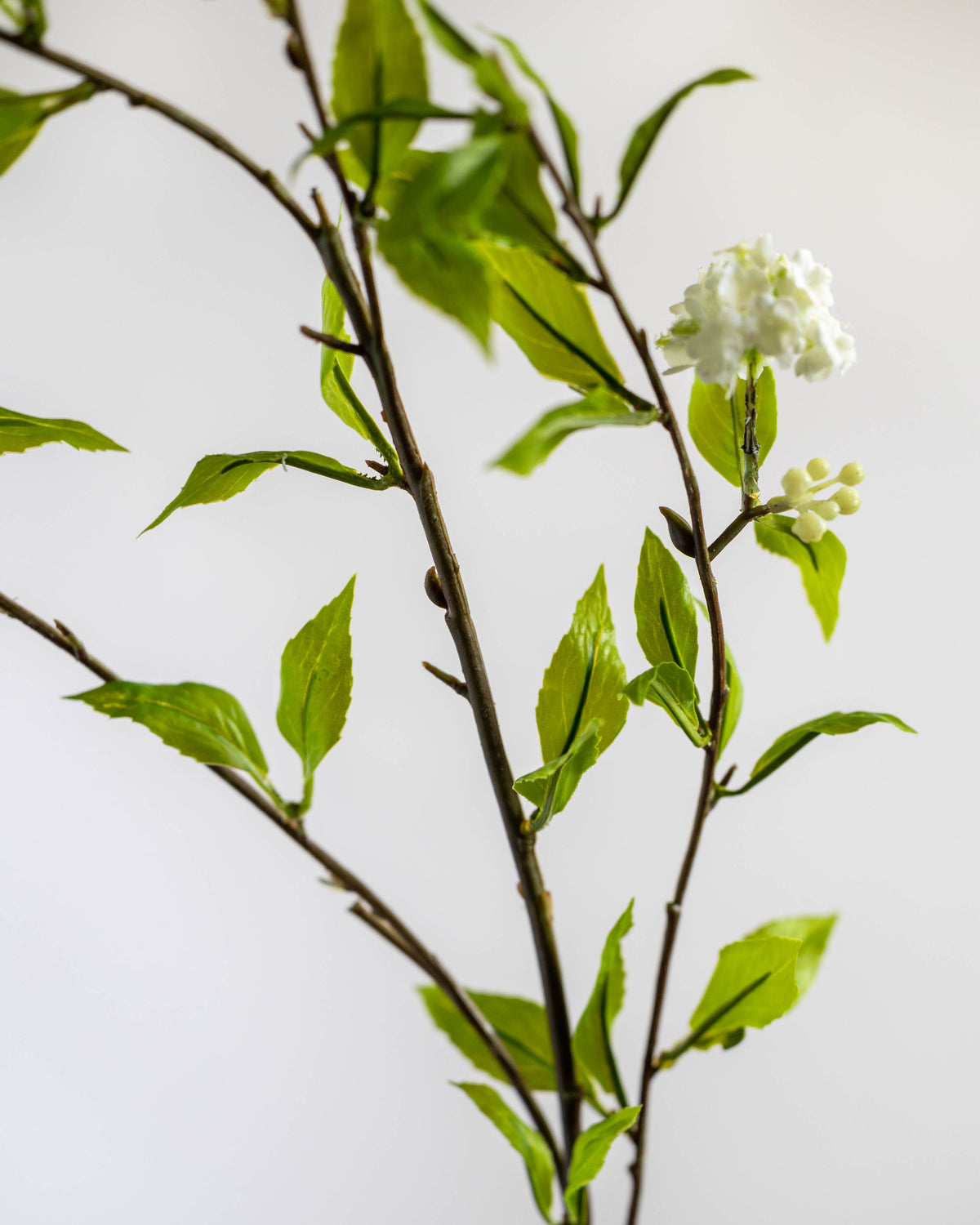 Artificial White Blossom Branch