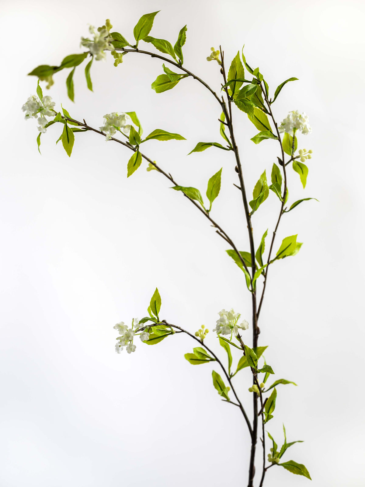 Artificial White Blossom Branch